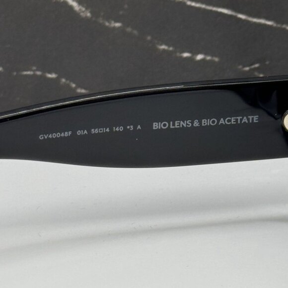 NEW GV40048F 01A GIVENCHY SHINY BLACK/GREY WOMEN GIVENCHY SUNGLASSES - Picture 7 of 8